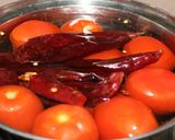 A picture of step 5 of Red Enchiladas with Vegetable Picadillo.