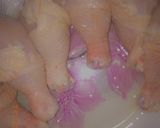 A picture of step 1 of Chickens parts,species and flour 😋.