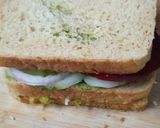 A picture of step 6 of Cheesy Vegetable Masala Grilled Sandwich.