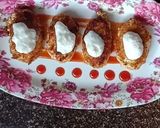 A picture of step 7 of Paneer hungcurd bullets.