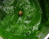 A picture of step 1 of Palak paneer.