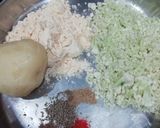 A picture of step 1 of Potato cauliflower kofta.