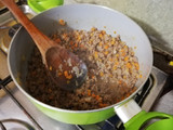 Salsa de tomate y carne