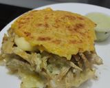 Foto del paso 21 de la receta: Arepa🫓de calabacin🥯y zanahoria rellena de pollo🍗queso🧀cebolla🧅caramelizada y salsa de ajo🧄🌿🥯