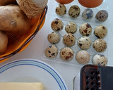 Foto del paso 1 de la receta: Nidos de huevos de codorniz