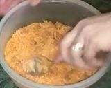 A picture of step 9 of Tiranga Pulao.