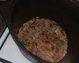 A picture of step 3 of Coconut rice.