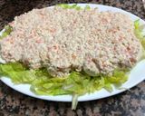 Foto del paso 3 de la receta: Huevos rellenos de gambas, delicias del Mar y atún