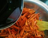 A picture of step 7 of Gajar ka achar/ carrot pickle.