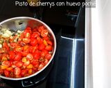 Foto del paso 4 de la receta: Pisto de Cherry con Huevo Poché