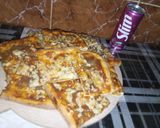 صورة لخطوة 9 من وصفة بيتزا كاري بباتي الدجاج الحار 🌶️🍕