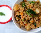 A picture of step 7 of Kodo Millet khichdi.