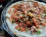 A picture of step 4 of Crispy Rava Mysore masala dosa.