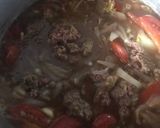 A picture of step 1 of Aloo keema.