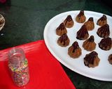 A picture of step 8 of Lava chocolate biscuit modak.