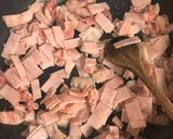 Sonkás baconos cukkinis csirkemell, tejszínnel és spagettivel recept fázis 2 fotója