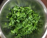 A picture of step 1 of Corn Palak Sandwich.