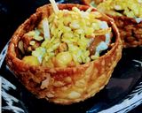 A picture of step 10 of Katori Chaat.