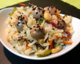 Foto del paso 7 de la receta Arroz thai con maní y verduras al curry