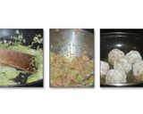 Foto del paso 1 de la receta: Albóndigas de soja en salsa de almendras y azafrán con yuca frita