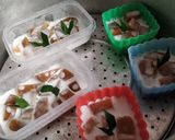 Foto langkah ke 4 dari resep Kue Keranjang Santan Kukus.