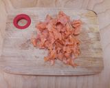 Pas rețetă Cheescake sărată cu philadelphia și salmone afumat 4 fotografie