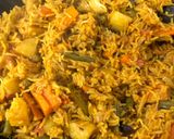 A picture of step 9 of Masala Pulao (Vegetable Pulao).