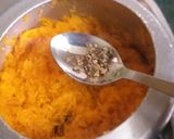 A picture of step 5 of Mithe chawal and Moger.