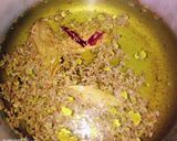 A picture of step 2 of Masoor daal with zeera rice.