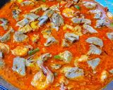 A picture of step 4 of Jackfruit Prawn Mushroom Curry.