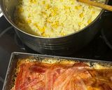 Baconben sült tejfölös csirke hagymával őzgerinc formában recept fázis 4 fotója