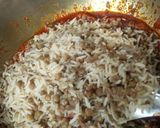 A picture of step 20 of Brown lentil and kidney beans pulao(Jain).