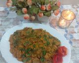 A picture of step 9 of Achari masala Soya chaap.