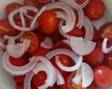 Tomato, red onion, basil and balsamic salad recipe step 2 photo