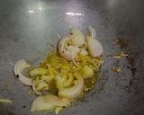 A picture of step 2 of Poi Saag and Potato Sabzi.