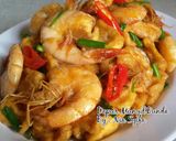 Foto langkah ke 4 dari resep Tumis Udang Tahu Saos Tiram.