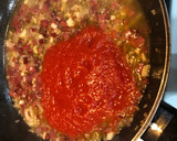 Foto del paso 5 de la receta: Judías verdes con tomate, pimiento, huevo duro y pechuga de pollo