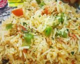 A picture of step 6 of Masala Fried rice.