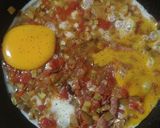 Foto del paso 4 de la receta Huevo con verduras y jamón