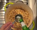 A picture of step 5 of Mushroom Risotto with Peas.