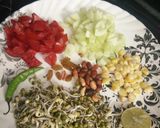 A picture of step 1 of Sprouts salsa.