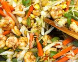 A picture of step 5 of Shrimp Fried Rice.