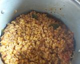 A picture of step 8 of Chana Mash Daal.