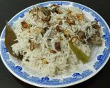 A picture of step 6 of Mutton Pulao.
