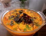 A picture of step 5 of Dal dhokli.