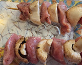 Foto del paso 7 de la receta: Brochetas de solomillo de cerdo y champiñones