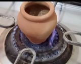 A picture of step 1 of Tandoori chai.
