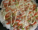 Hình bước làm 3 của món Bánh tráng nướng nhà làm
