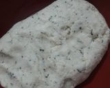 A picture of step 1 of Suji ke crispy snacks.