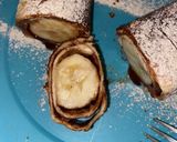 Édes banános tortilla tekercs recept fázis 5 fotója